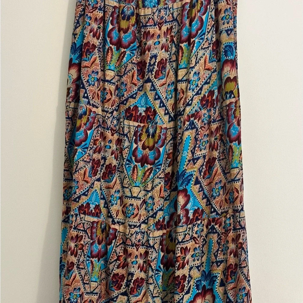 Angie  Bohemian Maxi Skirt Tagged a Med but fits a Lrg-XL See Measurements - Picture 5 of 6